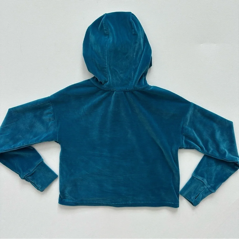 90 Degree By Reflex Turquoise Velour Set Size XS